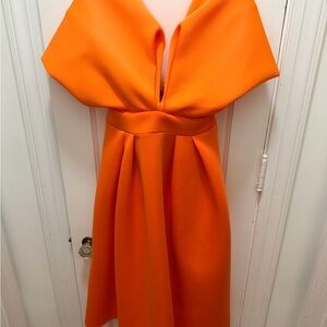 ASOS Strapless Orange Dress